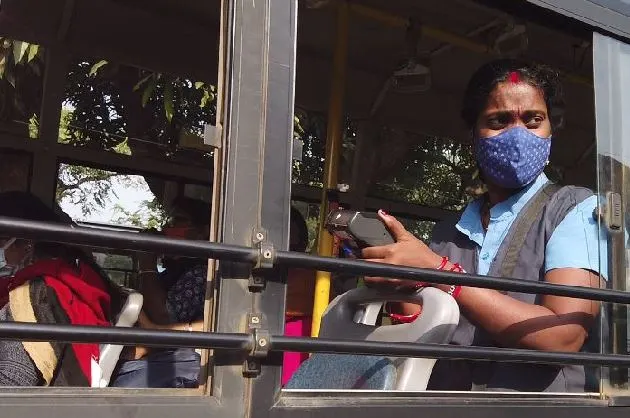 woman breaks barriers by becoming bus conductor in odisha