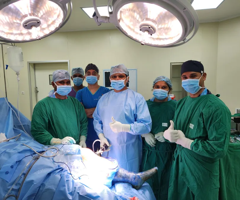 first successful biological ligament implant surgery in odisha