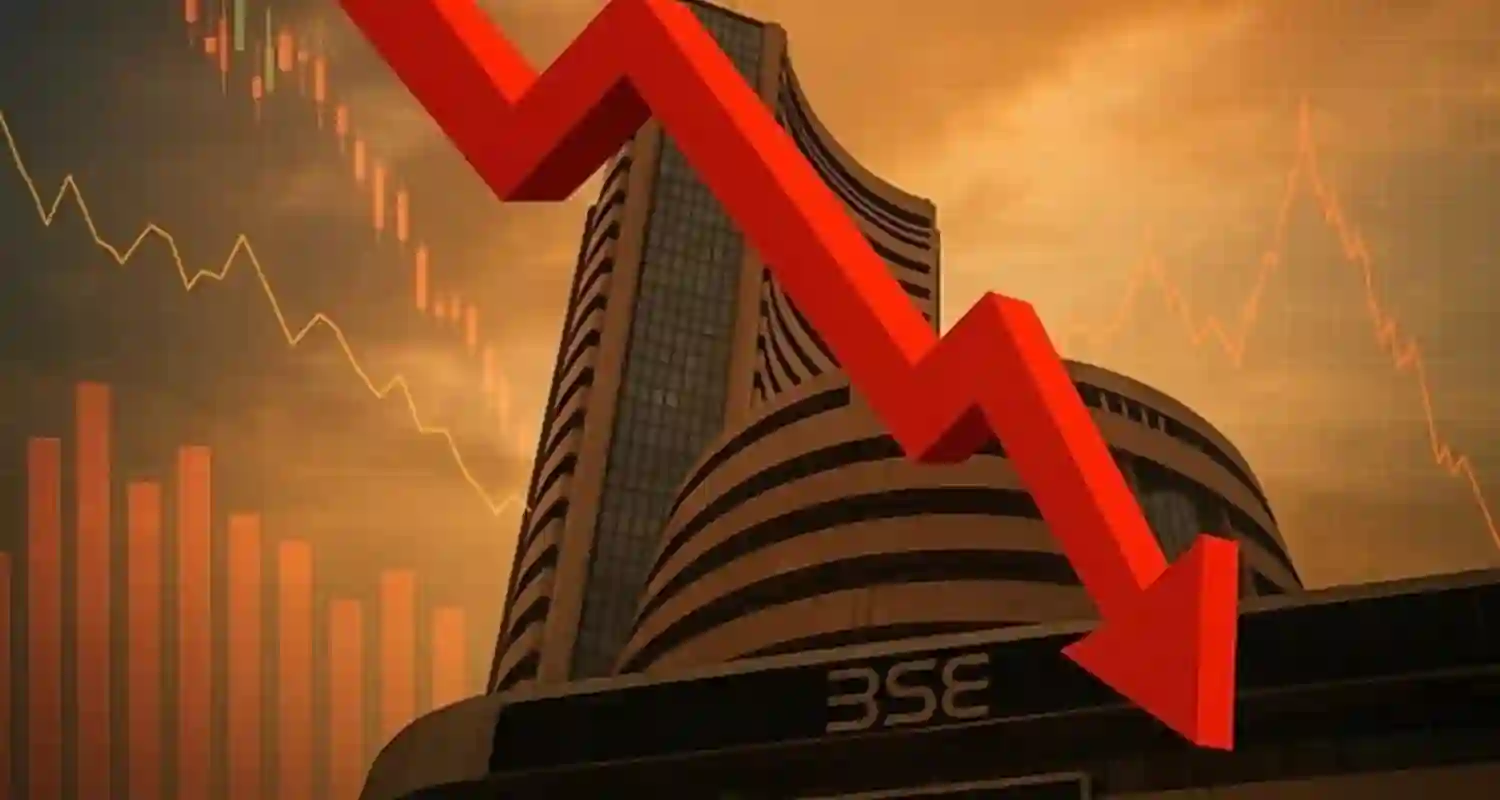 sensex drops 480 points amid crude oil spike